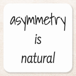 Asymmetri är naturligt Papper Underlägg