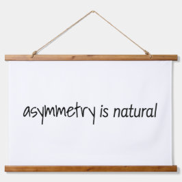 Asymmetri är naturligt trätoppade väggfack