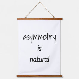 Asymmetri är naturligt trätoppade väggfack