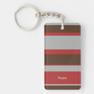 Asymmetric Stripes Horizontal Lines Gray Red Brown