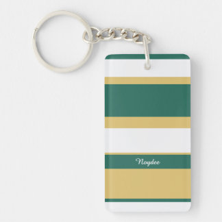 Asymmetric Stripes Lines Green Gold White