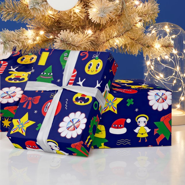 Asyrisk julinsvällning Papper, gigantisk Presentpapper (Helgdagar)