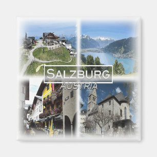 AT0023 Europe, Österrike, Salzburg, Zell am, Fridg Magnet