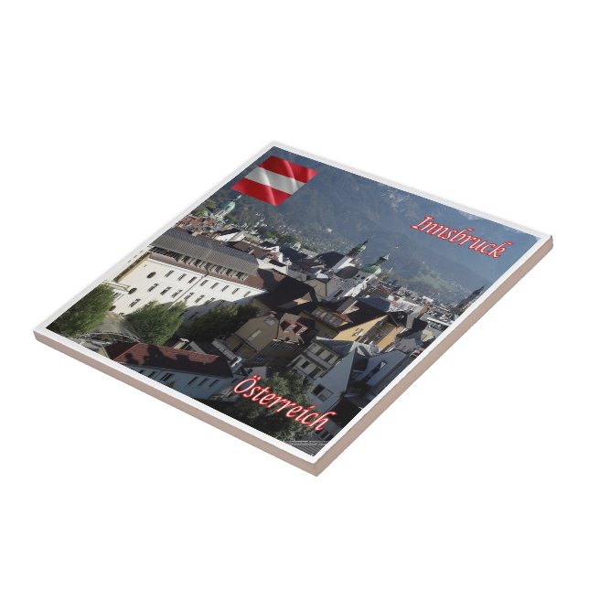 AT018 INNSBRUCK Austria Kakelplatta (Sidan)