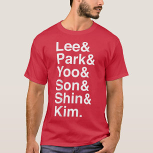 AT06-modellerna K-Pop Sydkorea Rap Koreansk Music T Shirt