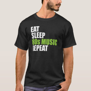 Ät 80-talets musik Upprepa Shirt Music Älskare Gif T
