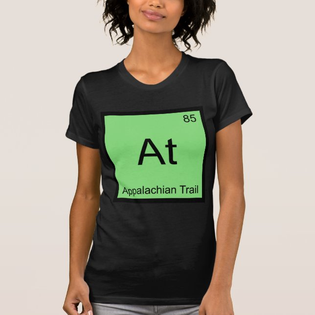 At - Appalachian Trail Kemiskt Elementsymbol T Shirt (Framsida)