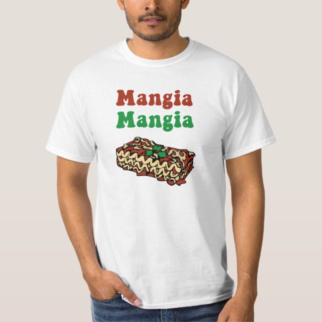 Ät Ät Italiensk Mat T-Shirt (Framsida)