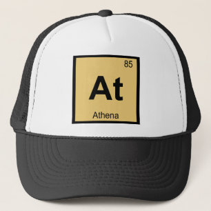 At - Athene Gudinna Kemi Periodiska Systemet Truckerkeps