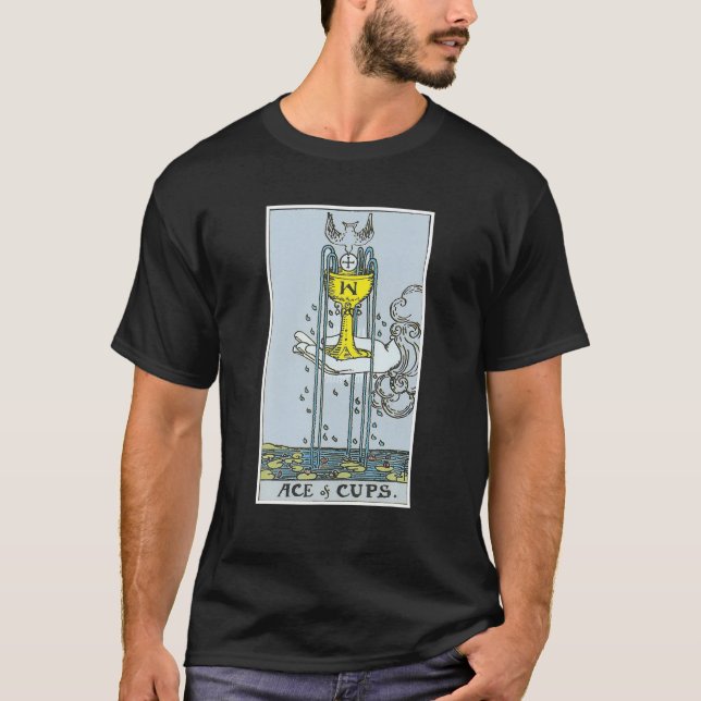 Ät av Kopp Tarot Card Occult Tro Divination m T Shirt (Framsida)
