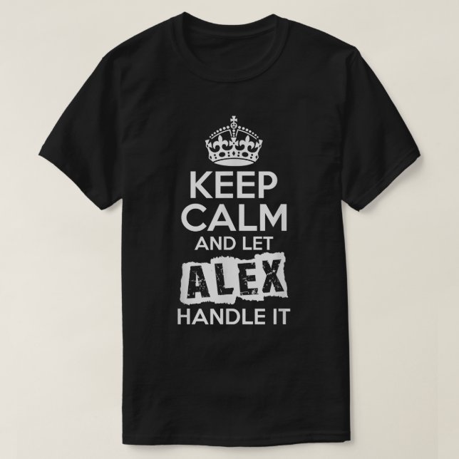 Ät Behålla Lugn och låt Ale hantera den  T Shirt (Design framsida)