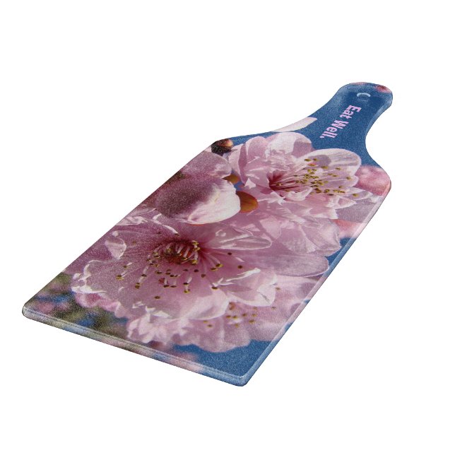 Ät bra dekorativ skärbräda sadel Blommor (Hörn)