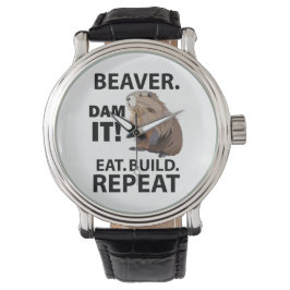 Ät Bygg Upprepa lustigt Beaver Armbandsur