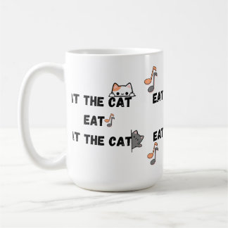 Ät Cat Funny Kaffemugg