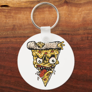 Ät den där Pizza Keychain - Ost Roligt på gång! Nyckelring