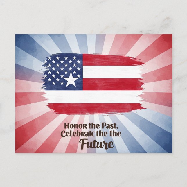 "Ät det förflutna. Firar framtiden" Junette Vykort (Framsida)