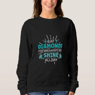 Ät diamanter till frukost och lys t shirt