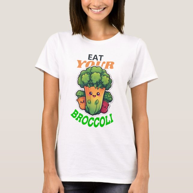Ät din Broccoli T Shirt (Framsida)