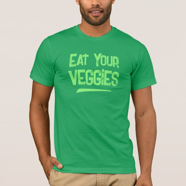 Ät din Veggies Manar T Shirt (Framsida)