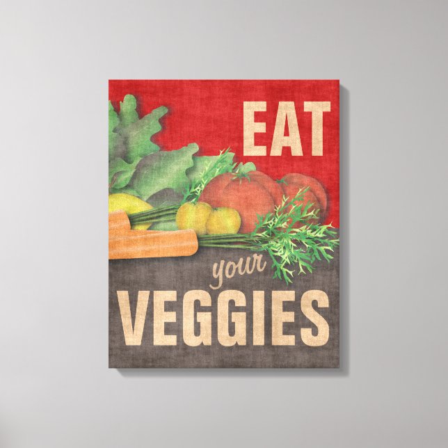 Ät dina gigefältskårar canvastryck (Framsida)