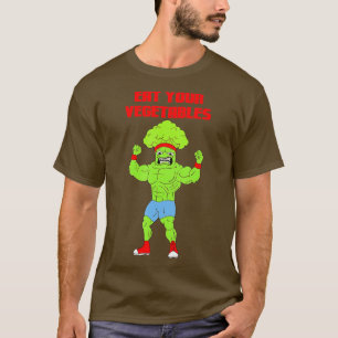 Ät dina grönsaker Broccoli Weightlyftande Gym Str T Shirt