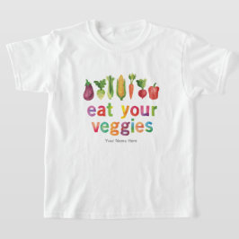 Ät dina grönsaker regnbågens färger hälsosamma bar t shirt