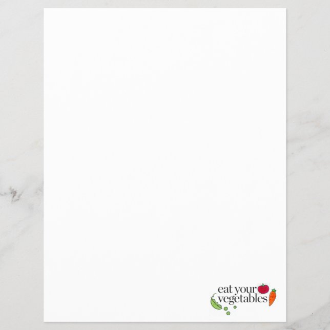 Ät dina grönsaker reklamblad (Framsidan)