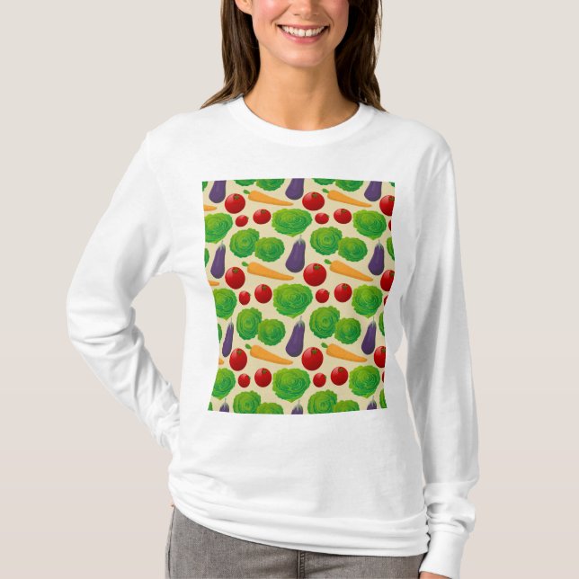 Ät dina grönsaker t shirt (Framsida)