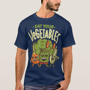 Ät dina grönsaker Vegan Funny Vegetarian Vegetab T Shirt