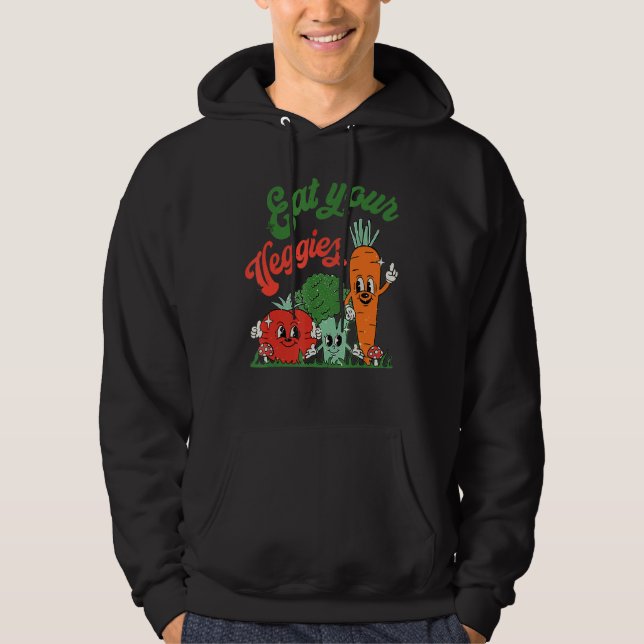 Ät dina Veggies Vegan Hoodie (Framsida)