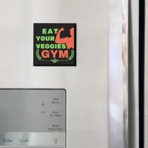 Ät dina veggies vegan-träningshögats motivation magnet