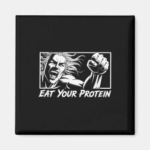 Ät Ditt Protein Anime Gym Manga Kroppsbyggande Fit Magnet