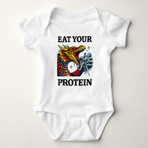 Ät Ditt Protein – Episk Drake Ätande Riddare T Shirt