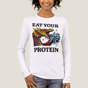 Ät Ditt Protein – Episk Drake Ätande Riddare T Shirt