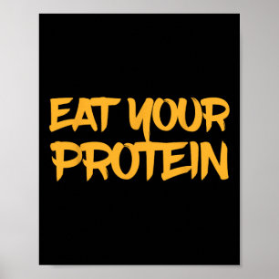 Ät Ditt Protein Protein Muskeluppbyggnad Fitness B Poster