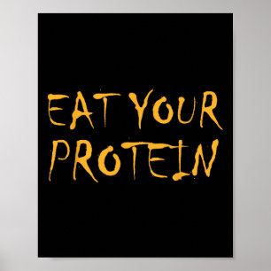 Ät Ditt Protein Protein Muskeluppbyggnad Fitness B Poster