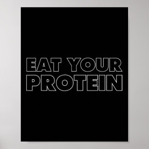 Ät Ditt Protein Protein Muskeluppbyggnad Fitness B Poster