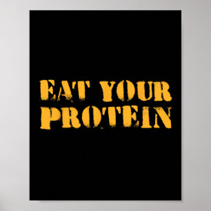 Ät Ditt Protein Protein Muskeluppbyggnad Fitness B Poster
