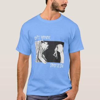 Ät Ditt Protein Rolig Fitness Gym Attack Onitan vä T Shirt
