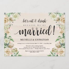 Ät, drick, Bröllopsfest Inbjudningskort