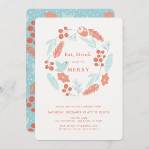 Ät Drick och dryck Var god Julfest Inbjudningar