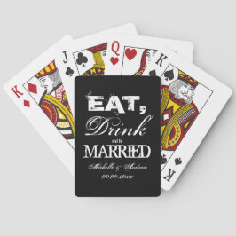 Ät drick och var gift bröllopsfest favoriter casinokort