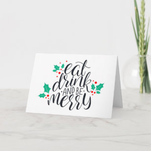 Ät Drick och Var Glad Design Kort
