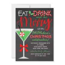 Ät, drick och var god, Chalkboard-jul Party