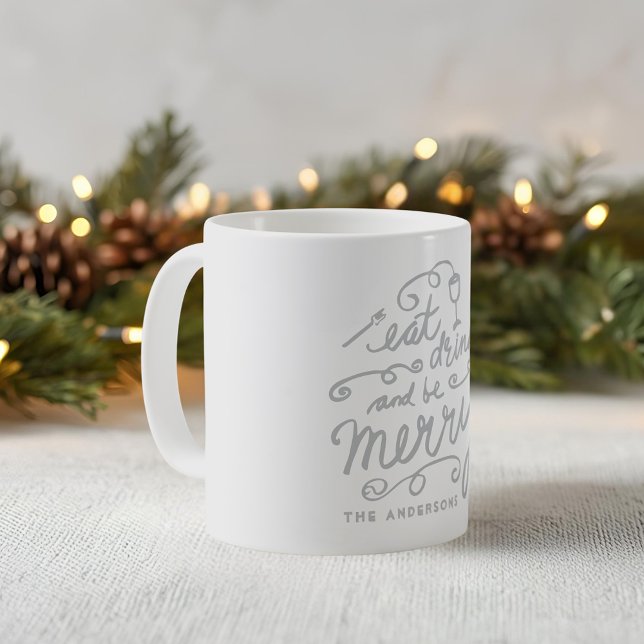 Ät Drick och var god Personlig jul Kaffemugg (Skapare uppladdad)