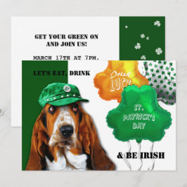 Ät, drick och var iriska St. Patrick's Day Party Inbjudningar