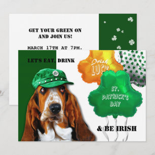 Ät, drick och var iriska St. Patrick's Day Party Inbjudningar