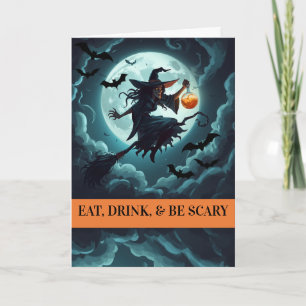 Ät, drick och var läskig, Halloween-häxa Kort