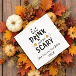 Ät, drick och var läskig Halloween Pappersservett