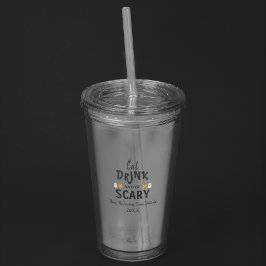 Ät, drick och var läskig Halloween Take Away Mugg